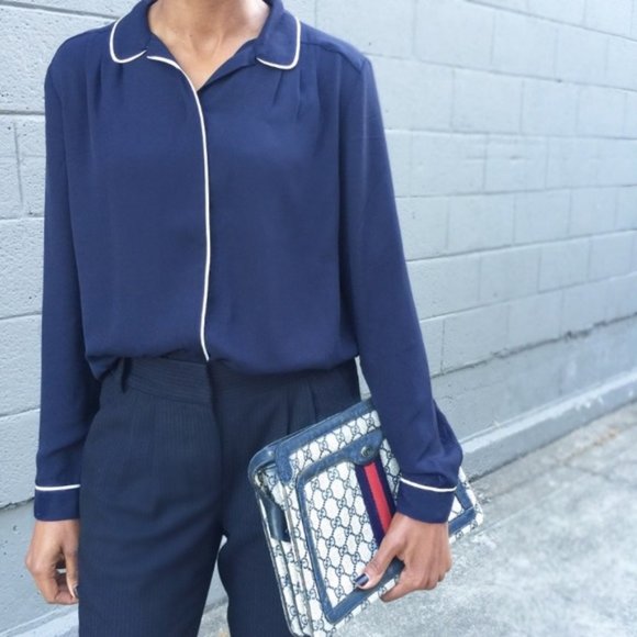 Banana Republic Tops - 3/$15 Banana Republic Blue Pajama Blouse